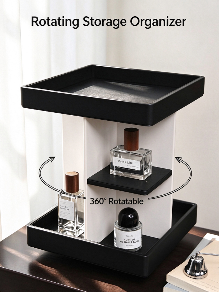 Luxury Skincare Tools - 360 ° Вращающийся органайзер для косметики,